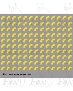 Corners in yellow - Medium-Radius corners 1.5mm