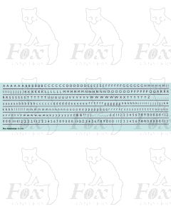 Alphabet in maroon - Gill Light, 3mm