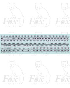 Alphabet in maroon - Franklin Heavy, 3mm