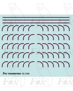 Corners in maroon - Large-Radius 