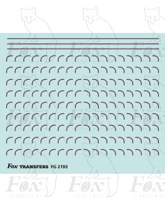 Corners in maroon - Medium-Radius 0.35mm