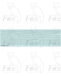 Alphabet in mid-grey - Gill Light, 3mm