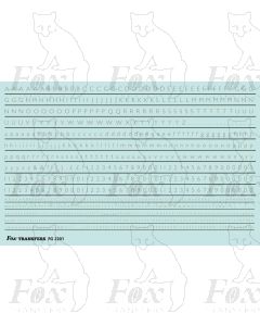 Alphabet in mid-grey - Gill Light, 2mm & 1mm