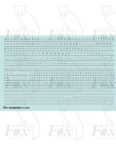 Alphabet in mid-grey - Cheltenham Medium, 2mm & 1mm