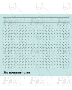 Corners in mid-grey - Small-Radius and 3 fine lines 70mm x 0.35mm