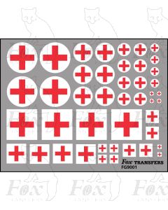 RED CROSS - 5 sizes, 2 styles