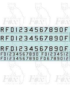 Royal Navy Pennant Lettering and Numbering pack