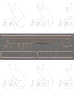 Standard Class 4 76XXX 2-6-0 Loco Lining Set with BR2 Tender Panels