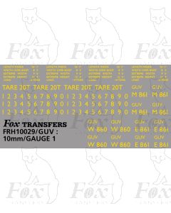 BR GUV (General Utility Van) - LETTERING AND NUMBERING
