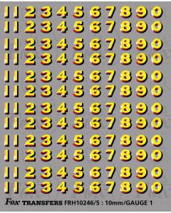 LMS 1930s San Serif style Coaching Stock Numbers