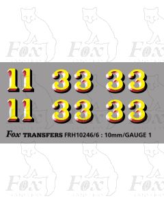 LMS 1930s style Coaching Stock Exterior Door 1 & 3 Classifications