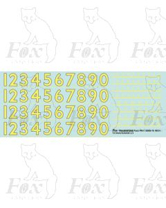 Prototype 10 inch Steam Cabside Numbering