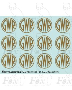 GWR Shirtbutton Loco Motifs