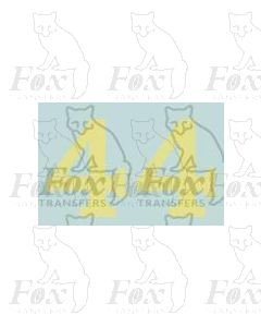 (11.25mm high) Off white (straw) - 1 pair number 4