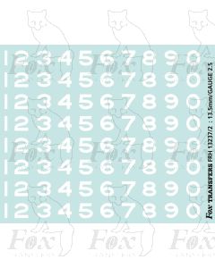 LMS sans serif Smokebox Numbering