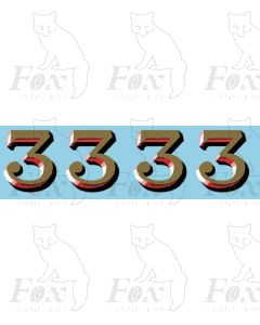 LMS 1920s Serif style Coaching Stock Exterior Door 1 & 3 Classifications