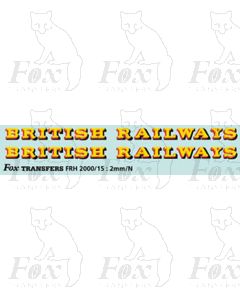 Great Western style Tender/Tankside Lettering