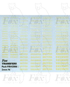 LNER style British Railways Lettering