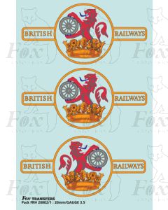 BR Later Lion & Wheel (Ferret & Dartboard) crest
