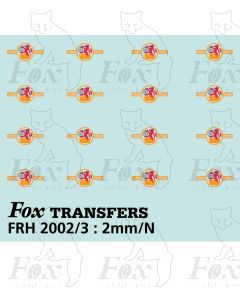 BR Later Lion & Wheel (Ferret & Dartboard) crest