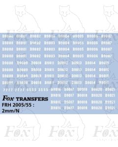 Diesel Deltic Class 55 Numbersets