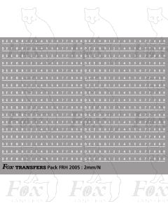 Early Diesel & Electric Livery D/E-Numbering