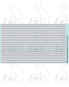 Twin Red Boiler Banding/Cylinder Cover Lining - LNWR & BR