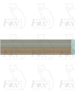 Old gold and black Coach Lining