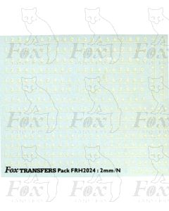 Steam Cabside Numbering - 3 sizes