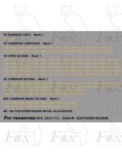 Coach Numbersets yellow