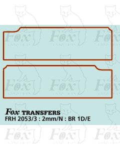 BR1D/E Tender Panels