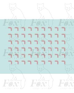 General Mixed Traffic Lining - LNWR & BR - 52 OUTER TIGHT RADIUS CORNERS ONLY