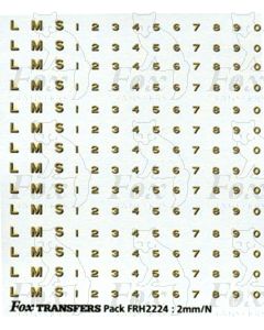 LMS Lettering and Numbering Late 1930s
