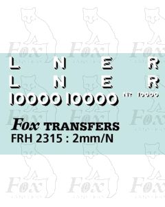 Gresley Hush-Hush Lettering/Numbering 10000