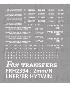 LNER/BR HYTWIN - TWIN BOLSTER TB