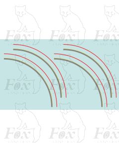 General Mixed Traffic Lining - LNWR & BR - Large radius corners for Black Five Tender