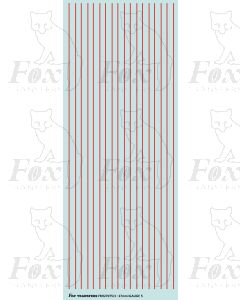 Twin Red Boiler Banding/Cylinder Cover Lining - LNWR & BR- REVISED SHEET