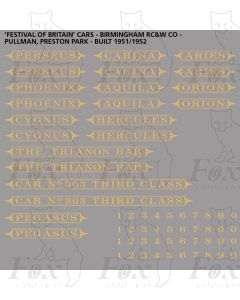 Pullman Namesets and Numbersets