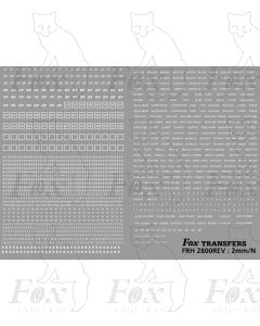 Vehicle Running Numbersets with prefixes