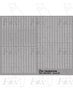 Freight Vehicle Running Numbersets, first part
