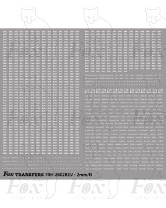 Freight Vehicle Running Numbersets, first part