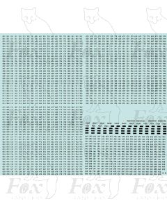 Freight 3-Digit Vehicle Running Numbersets