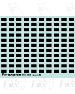 Freight Vehicle Number Patches, black