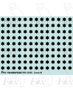 Fast Traffic Stars for freight vehicles, black