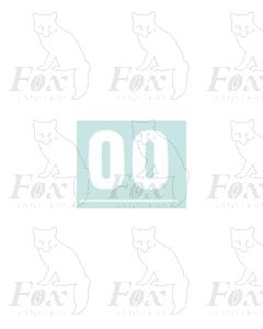 White (19mm high) - 1 pair number 0