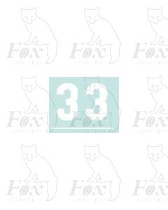 White (13.5mm high) - 1 pair number 3