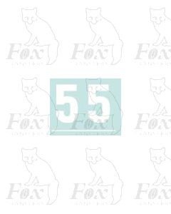 White (19mm high) - 1 pair number 5