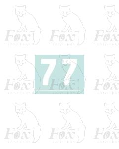 White (19mm high) - 1 pair number 7