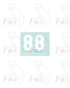 White (13.5mm high) - 1 pair number 8