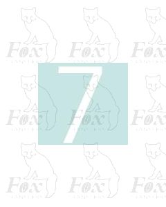 Alpha-Numerics. White 20mm high - 1 x number 7